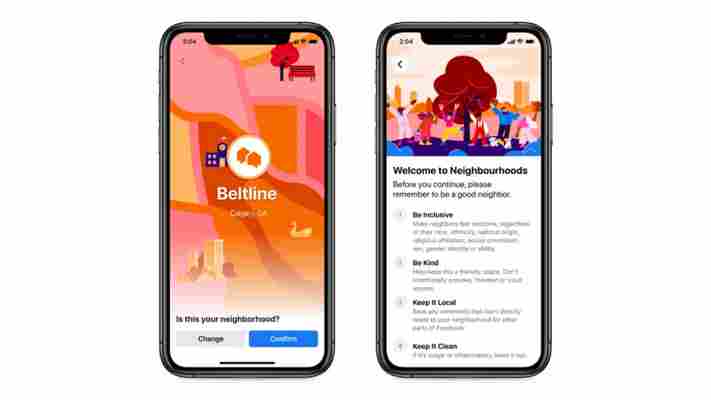Facebook’s ‘Neighborhoods’ looks a whole lot like Nextdoor