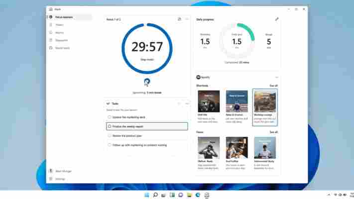 Windows 11’s best productivity feature may be a focus timer with Spotify