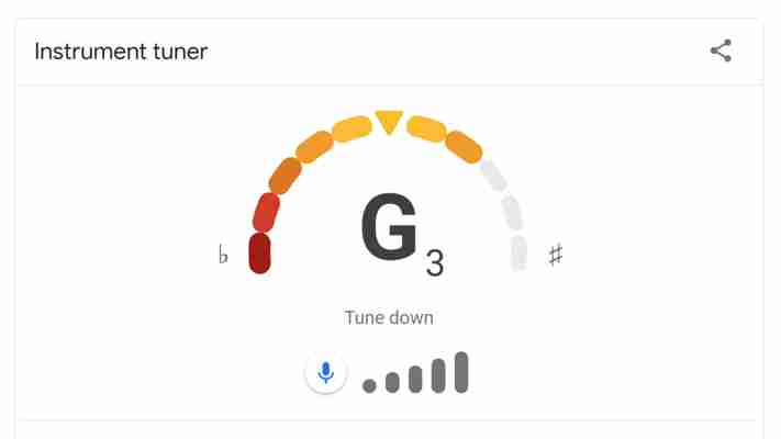 You can now tune your guitar right on Google Search