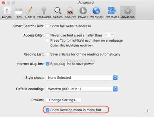 Enable Safari Developer Tools on Mac – Software Review RT