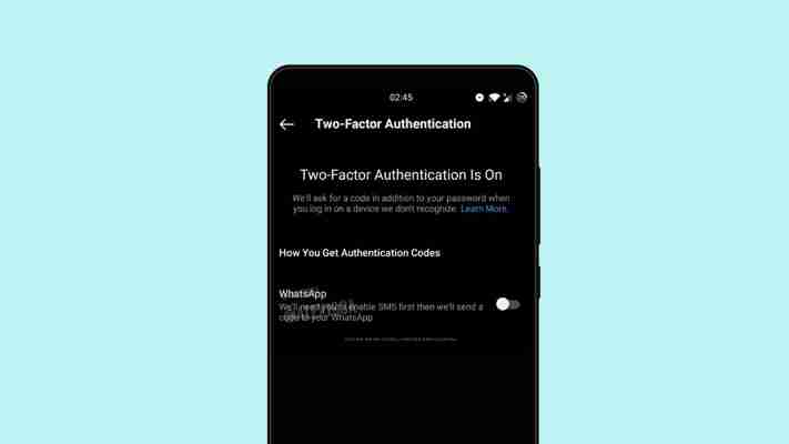 Instagram might soon send you 2FA codes via WhatsApp